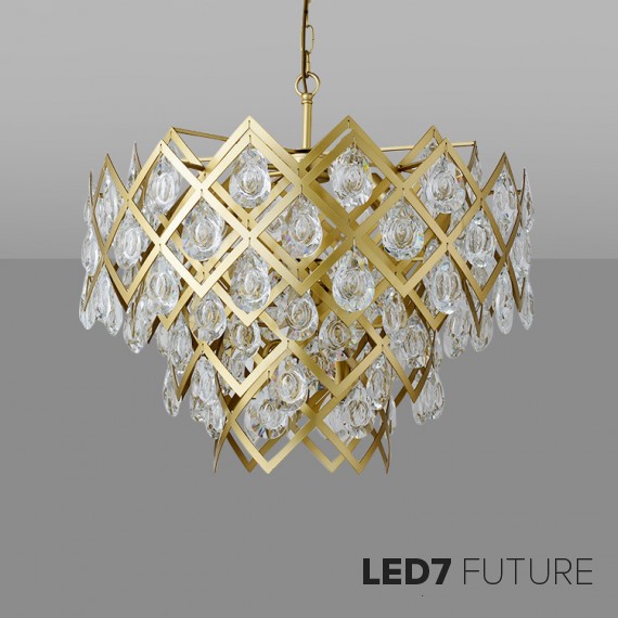 Loft Industry Modern - Cells Triangle Chandelier